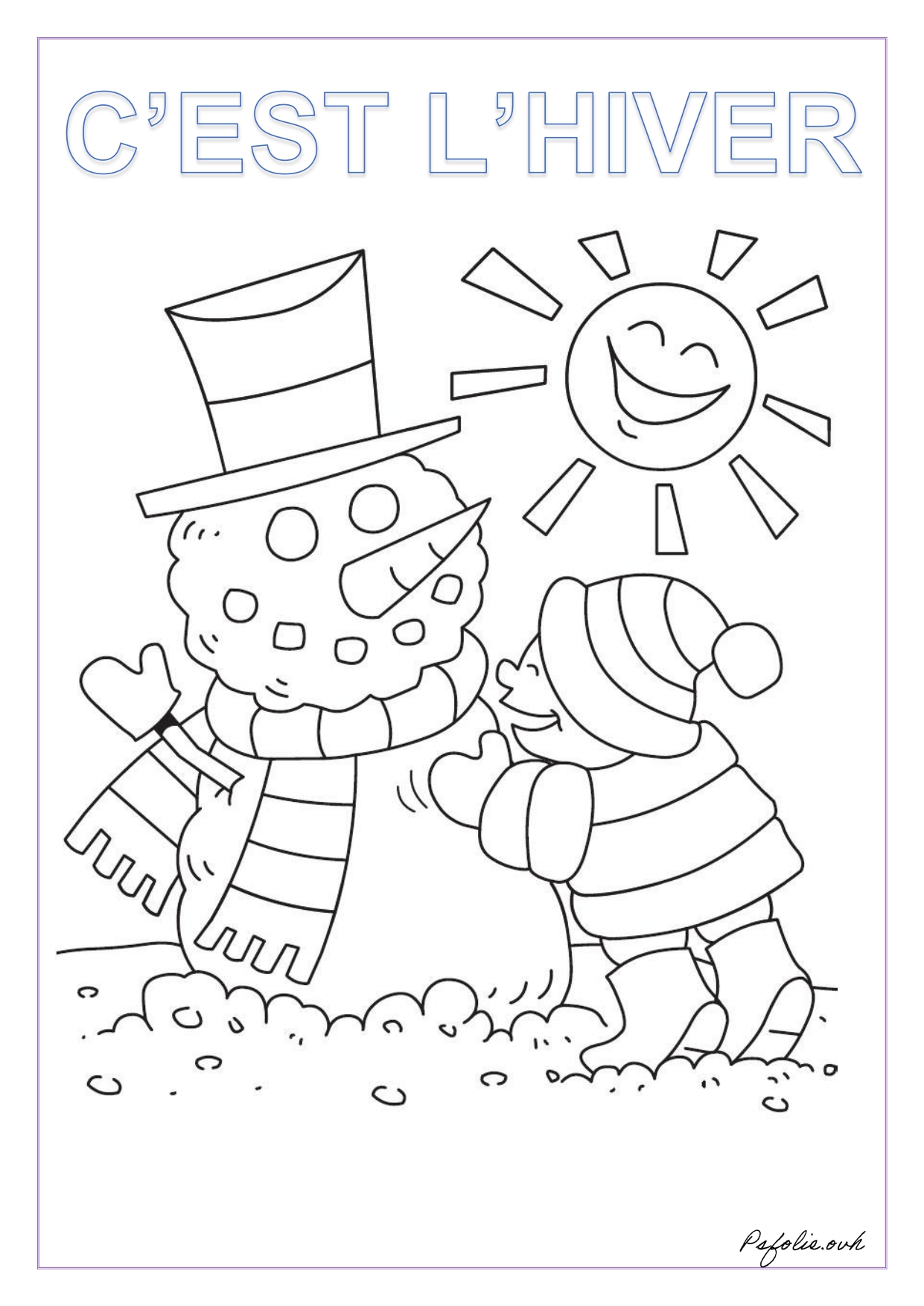 Coloriage No l La Petite Section En Folie