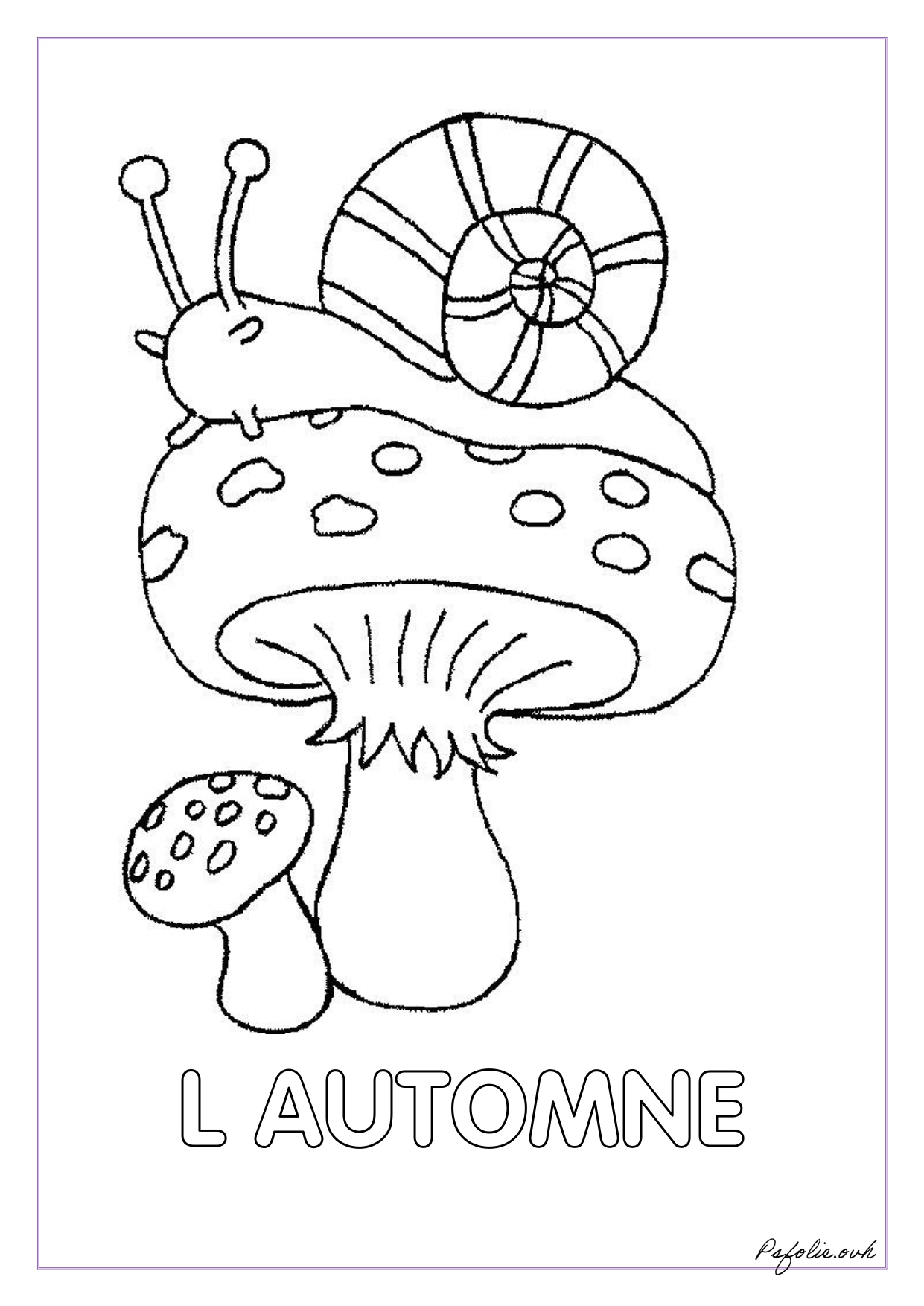 Coloriage Automne La Petite Section En Folie