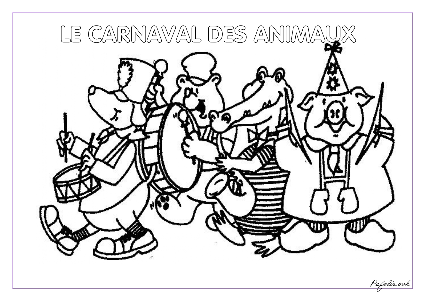 Coloriage Musique La Petite Section En Folie
