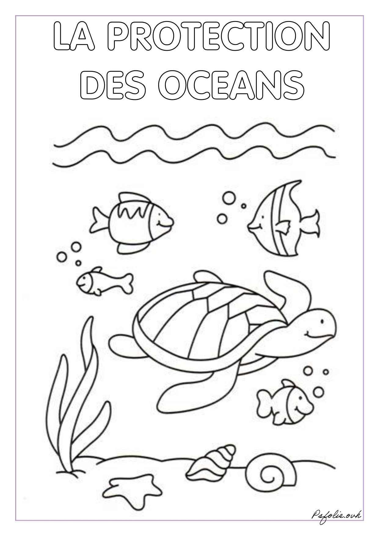 Coloriage L eau La Petite Section En Folie